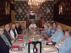 Laura; Dan Dorrough; Ruth Bennett McDougal Dorrough; Alice; Gary Hergendader; Sheyy Lewis; Cheryl Thorley; Kay Overbay; Norm Overbay; Steve, Kathleen Leitgeb; Graduation dinner; The Pump House